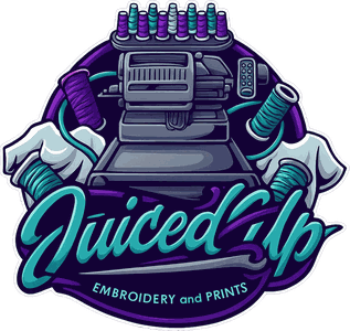 Juiced Up Embroidery and Prints logo