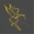 Tinkerbell Fairy embroidery design on dark fabric