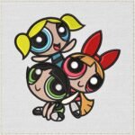 Blossom Bubbles and Buttercup Embroidery Design
