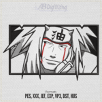 Jiraiya Anime Embroidery Design