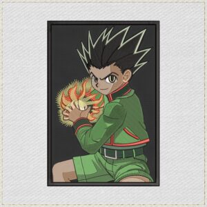 Gon Freecss Anime Embroidery Design