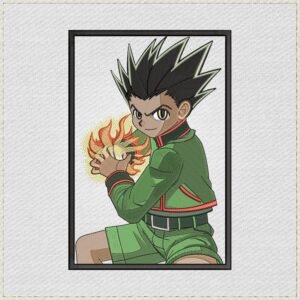 Gon Freecss Anime Embroidery Design