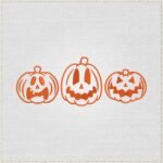 Diseño de bordado de calabazas de Halloween