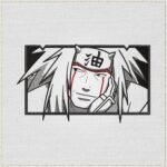 Jiraiya Anime Embroidery Design
