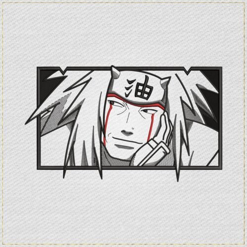 Jiraiya Anime embroidery design