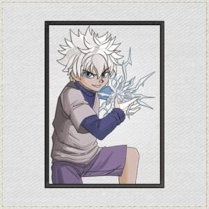 Killua Zoldyck Anime Embroidery Design