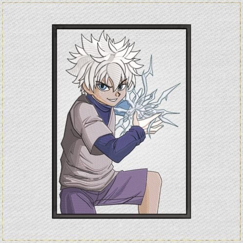 Diseño de bordado de anime de Killua Zoldyck