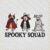 Diseño de bordado de perritos Spooky Squad