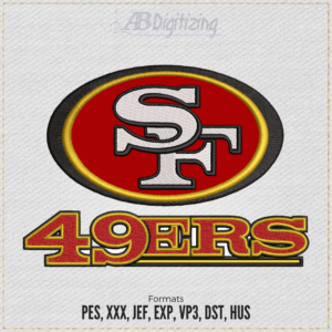 San francisco 49ers embroidery design
