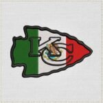 Diseño de bordado de la bandera mexicana de los Kansas City Chiefs