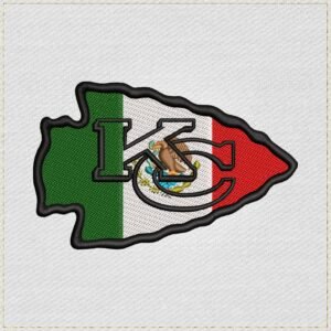 Kansas City Chiefs Mexican Flag Embroidery Design