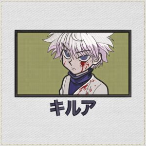 Killua Character Hunter X Anime Embroidery Design