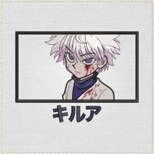 Killua Character Hunter X Anime Embroidery Design