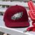 Philadelphia Eagles cap embroidery design stitched on the front of a snapback cap