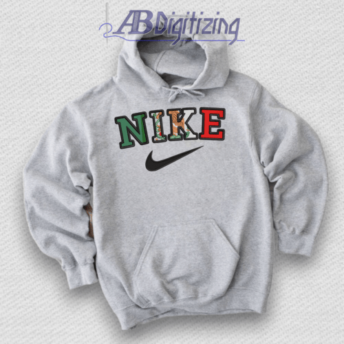 Mexican Flag Swoosh Embroidery Design hoodie