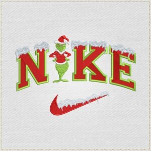 Diseño de bordado del Grinch con Swoosh
