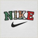 Diseño de bordado de Swoosh con bandera de México