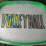 Volleyball Word Embroidery Design Sample stitch