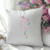 Women Floral Drawing Art Embroidery Design on pillow