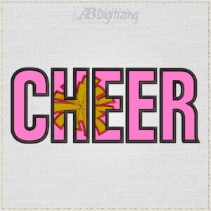 CHEER Word Embroidery Design