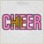 CHEER Word embroidery design