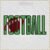 Diseño de bordado de la palabra FOOTBALL