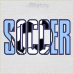 SOCCER Word Embroidery Design