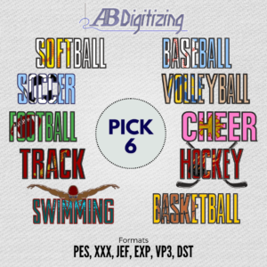 Sports Words Bundle: Create Your Pack of 6