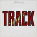 TRACK Word Embroidery Design