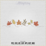 Autumn Leaves Embroidery Design