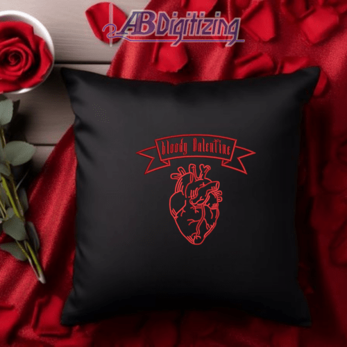 Bloody Valentine Embroidery Design
