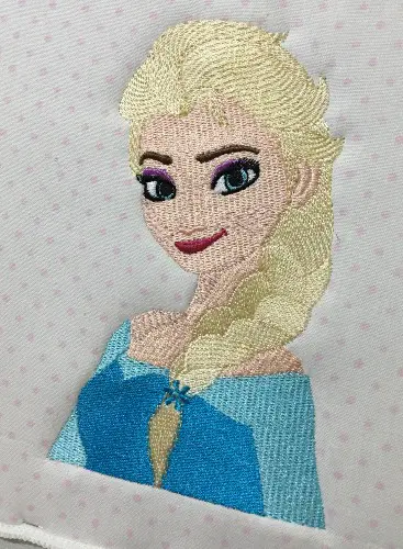Elsa from frozen embroidery