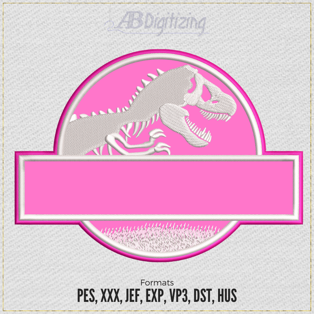 Jurassic World Embroidery Design