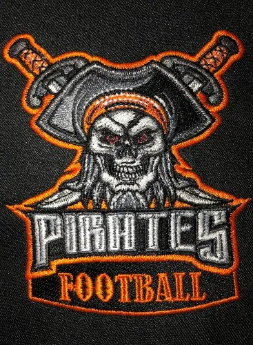 Digitized pirates logo