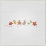 Diseño de bordado de hojas de otoño