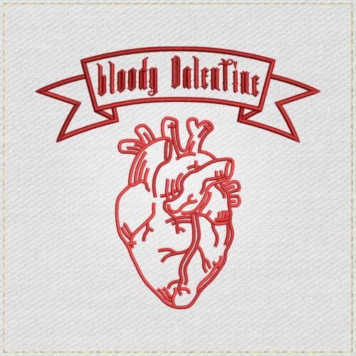Bloody Valentine embroidery design