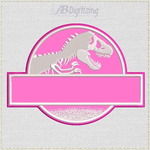 Jurassic World Logo - 02 embroidery design