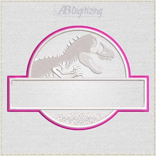 Jurassic World Logo - 02 embroidery design, photo 2