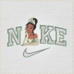 Princess Tiana Swoosh Embroidery Design