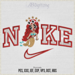 Karol G Mermaid Swoosh Embroidery Design