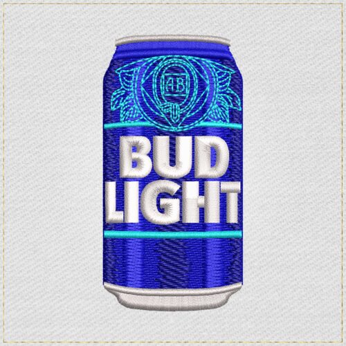 Diseño de bordado de cerveza Bud Light