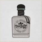 Don Julio 70 Bottle Embroidery Design