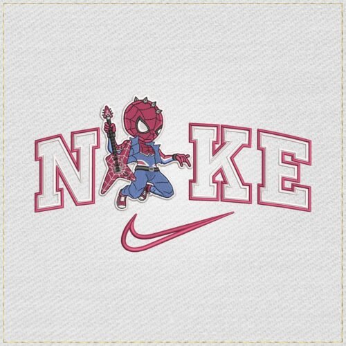 Little Rocker Spiderm4n Swoosh embroidery design