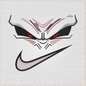 Majiin Buuu Face Swoosh Embroidery Design