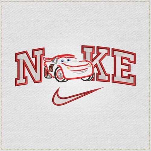 Diseño de bordado de Swoosh con R4yo McQueen Cars