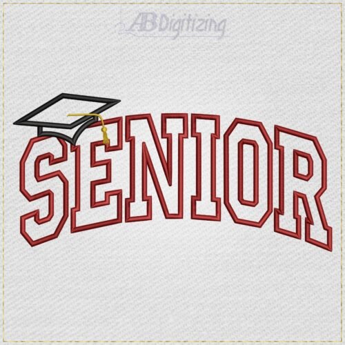 SENIOR  Graduation Cap embroidery design, photo 2
