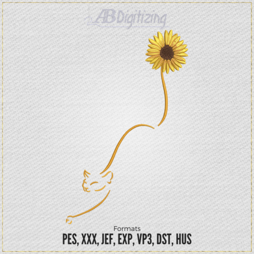 Sunflower Machine Embroidery Design