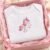 Cute Unicorn Sketch embroidery design stitched on a baby onesie