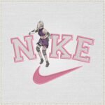 Ino Anime Swoosh Embroidery Design