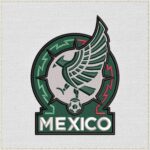 Diseño de bordado de la selección nacional de fútbol de México